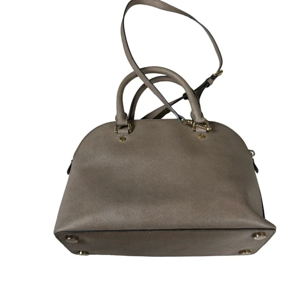 Michael Kors Raspberry‎ CINDY Medium Dome Satchel Saffiano Leather Bag Purse